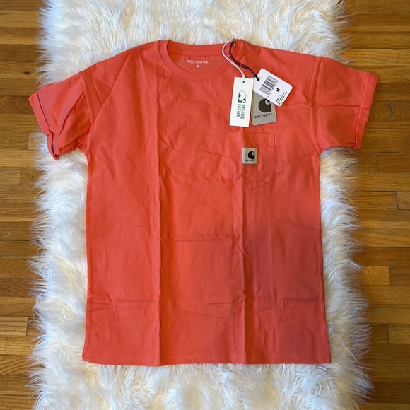 Carhartt WIP Pocket Tee, Shrimp - Medium - Picture 6 of 7